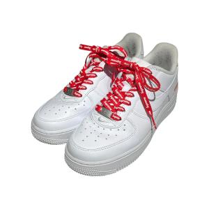 【値下げ】NIKE×Supreme Air Force 1 Low ローカットスニーカー CU9225-100 ホワイト サイズ：24 (EC)
