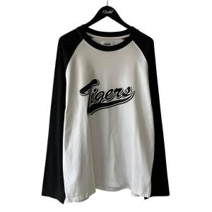 【値下げ】PALACE HANSHIN TIGERS RAGLAN LONGSLEEVE ロングカットソー ブラック×ホワイト サイズ：XL (心斎橋