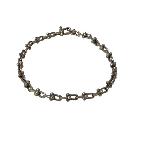 【値下げ】Tiffany ＆ Co． ハードウェア マイクロリンクブレスレット シルバー (堀江店)