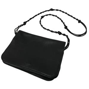 ジルサンダー JIL SANDER 三連 ショルダーバッグ ブラック