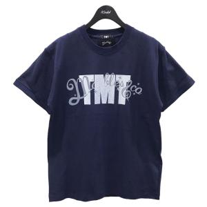 【値下げ】TMT × Marbles プリントTシャツ S／S T-SHIRTS TMT NEO-LOGO ネイビー サイズ：M (EC)