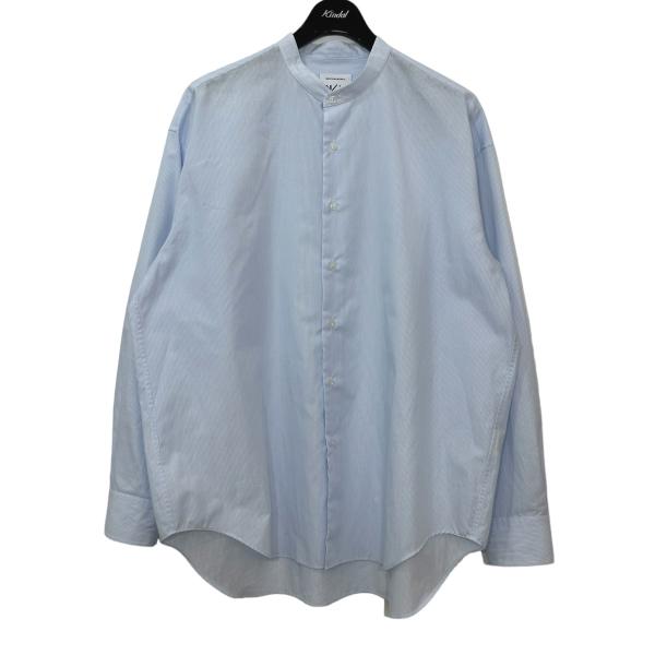 【値下げ】NeutralWorks バンドカラーシャツ サックスブルー サイズ：S (堀江店)