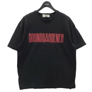 ササフラス SASSAFRAS プリントTシャツ SOUND GARDENER T 1／2 ブラック サイズ：L｜kindal