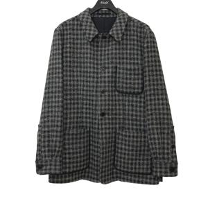 【値下げ】Qretailor Harris Tweed jacket ジャケット グレー サイズ：3 (堀江店)｜kindal
