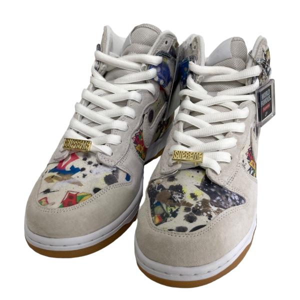 ナイキ NIKE ×Supreme SB DUNK HIGH Ramme IIzee ベージュ サイ...