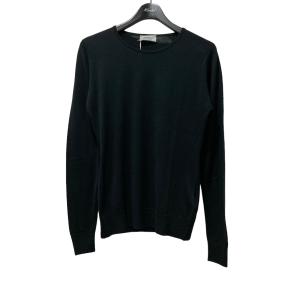 ジョンスメドレー JOHN SMEDLEY GERANIUM SWEATER RN LS クルーネックニット ブラック サイズ：M｜kindal