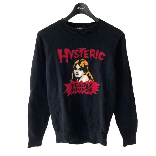 ヒステリックグラマー HYSTERIC GLAMOUR ヒスガール ニット ブラック サイズ：S