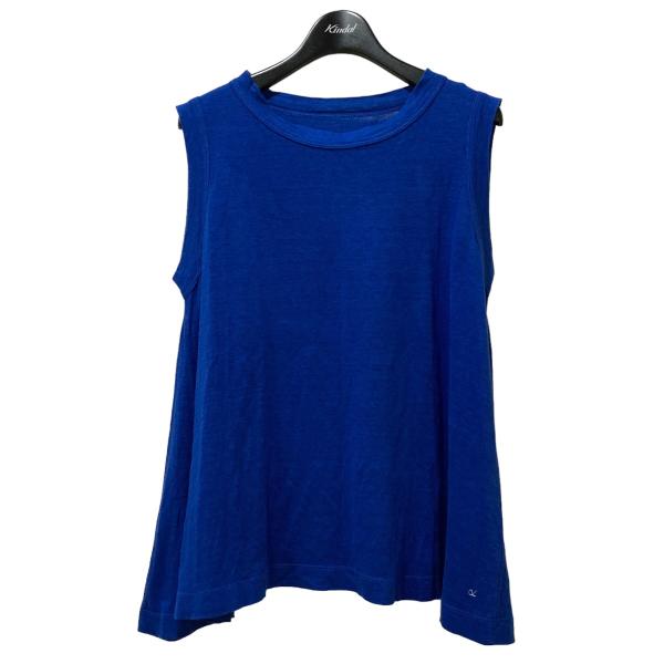 フォーティーファイブ アール 45R リネン ノースリーブシャツ ブルー サイズ：2