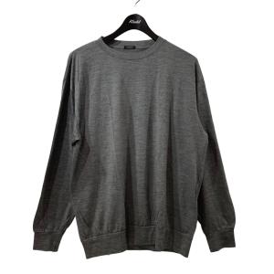 コモリ COMOLI サマーウール 長袖クルーネックTシャツ  X01-05022 グレー サイズ：2｜kindal