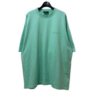 バレンシアガ BALENCIAGA Medium Fit T-Shirt ロゴ刺繍Tシャツ 612966 TLVB9 ミント サイズ：XL｜kindal