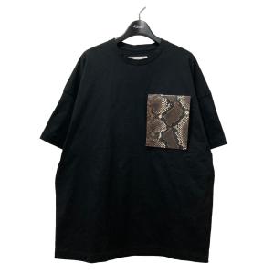 ジルサンダー JIL SANDER Snake Patched Pocket Tシャツ J21GC0157 J20035 ブラック サイズ：S｜kindal