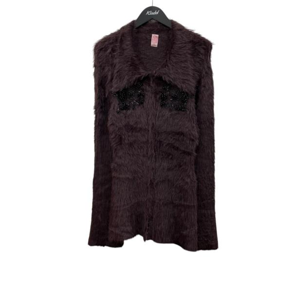【値下げ】FETICO Fur Knit Bead Emb ジャケット FTC244-0710 パー...
