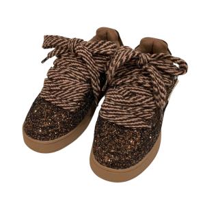 エムエーエスユー×イーピーティー MASU×EPT Dream Fat スパンコールローカットスニーカー EP4FN1FT383CO ブラウン サイ