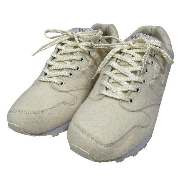 【値下げ】via SANGACIO×Wako’sRoom イニシャルウールスニーカー アイボリー・ブ...