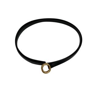 JIL SANDER RING BELT 1CM ベルト ブラック (EC)