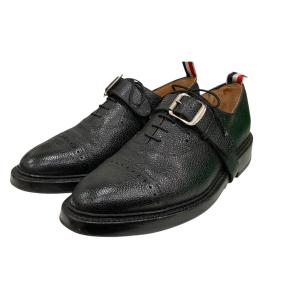 THOM BROWNE． NEW YORK シングルモンク ドレスシューズ ブラック サイズ：27 (堀江店)
