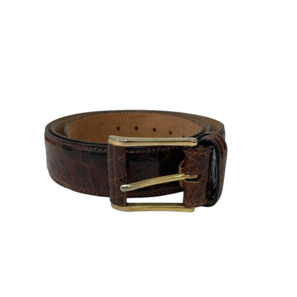 【値下げ】BRIONI ベルト ブラウン (堀江店)