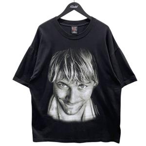 ジャイアント GIANT 1998年 プリントTシャツ NIRVANA KURT COBAIN MEMORIAL FACE ニルヴァーナ カート・コバ