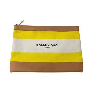 バレンシアガ BALENCIAGA クラッチバッグ 420407 イエロー×ベージュ