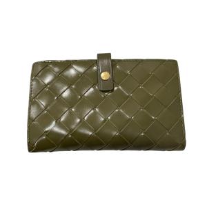 ボッテガヴェネタ BOTTEGA VENETA 2つ折り財布 オリーブ
