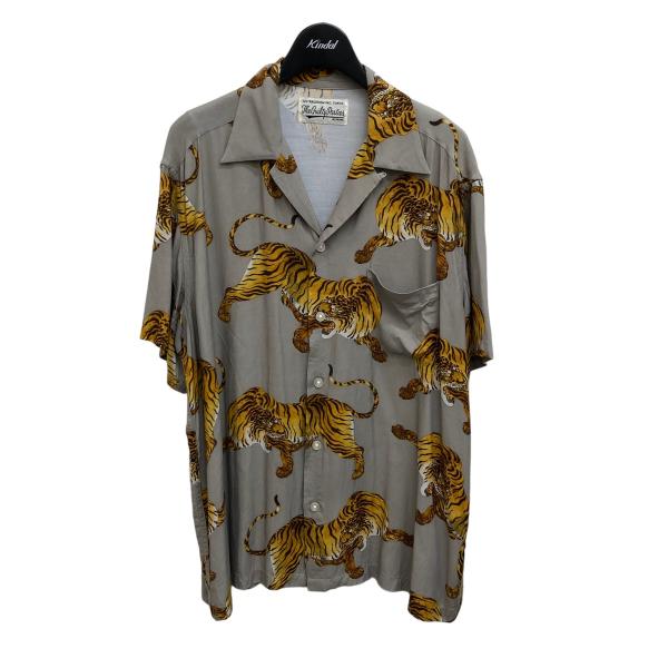 ワコマリア ×TIM LEHI Rayon Tiger Aloha Hawaiian Shirt シ...