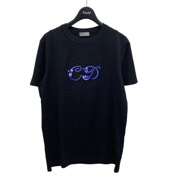 【値下げ】Dior 21SS ×Kenny Scharf CDロゴ刺繍Tシャツ 193J697A06...