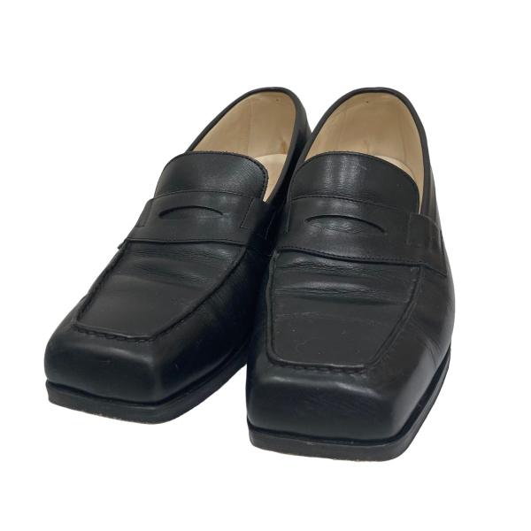 フットザコーチャー foot the coacher SQUARE LOAFER シューズ ブラック...