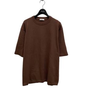 エイトン ATON NATURAL DYE HALF SLEEVE SWEATER 半袖ニット 7014757 ブラウン サイズ：04｜kindal