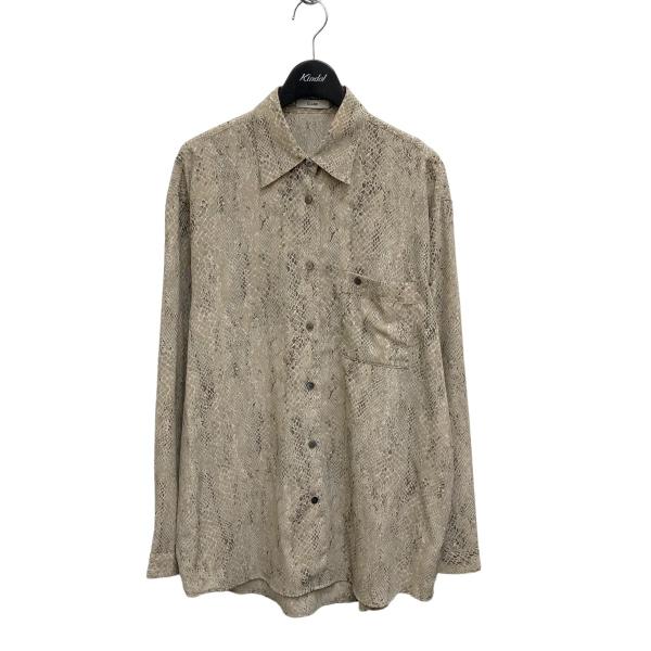 クラネ CLANE PYTHON LOOSE SHIRTS シャツ 17108-3001 ベージュ ...