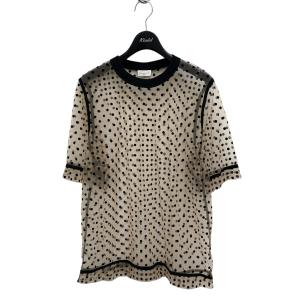 ドリスヴァンノッテン DRIES VAN NOTEN Tシャツ ベージュ×ブラック サイズ：s｜kindal