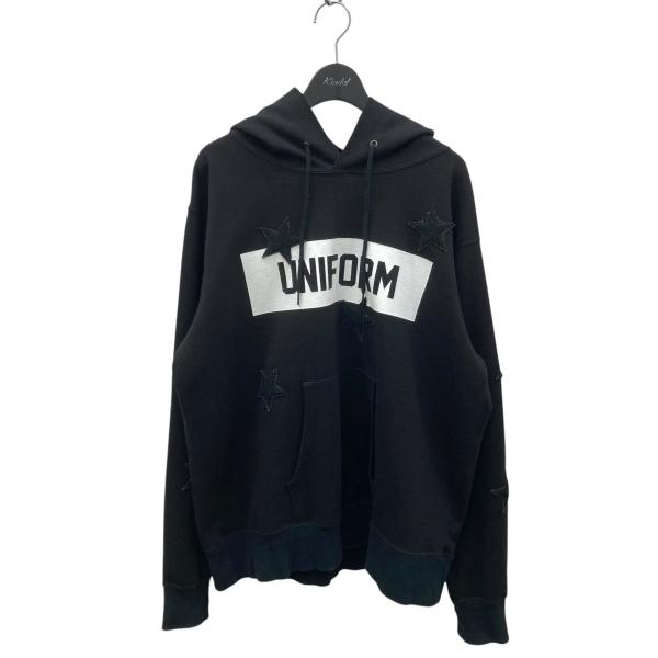 【値下げ】uniform experiment STAR WAPPEN BOX LOGO PULL ...