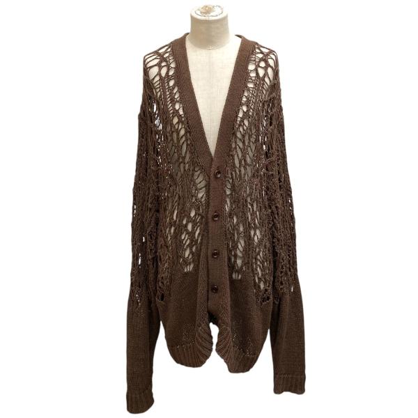 ラッドミュージシャン LAD MUSICIAN TAPE YARN LACE KNIT CARDIG...