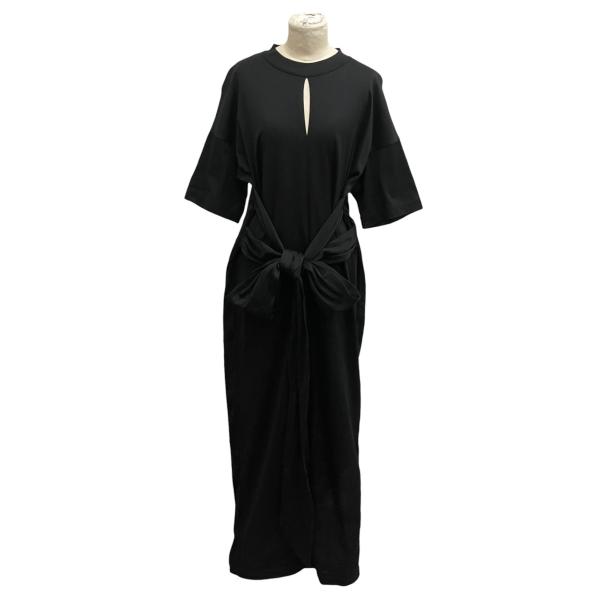 マメクロゴウチ mame kurogouchi 半袖ワンピース MM23PF-JS703 ブラック ...