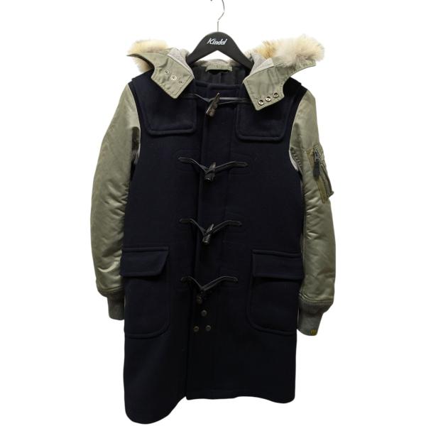 【値下げ】SCYEBASICS×LOOPWHEELER カシミヤ混 コート 5116-73519 ネ...