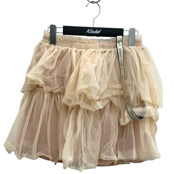 スナイデル Snidel×Chacott チュールチュチュ ミニスカート SWFT251057 ピン...