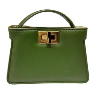 FENDI ナノピーカブーミニチェーン ショルダーバッグ 7AR993 グリーン (梅田クロス茶屋町店)