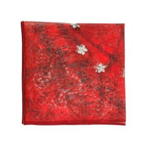 エムエーエスユー MASU GHOST PAISLEY SCARF スカーフ M25F9OJ003 レッド