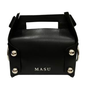 エムエーエスユー MASU 24AW LEATHER CAKE MINI BAG ショルダーバッグ MPFW-OJ0424 ブラック