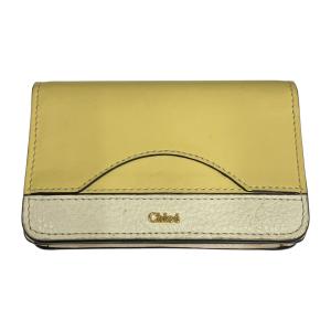 Chloe カードケース イエロー×ホワイト (梅田クロス茶屋町店)