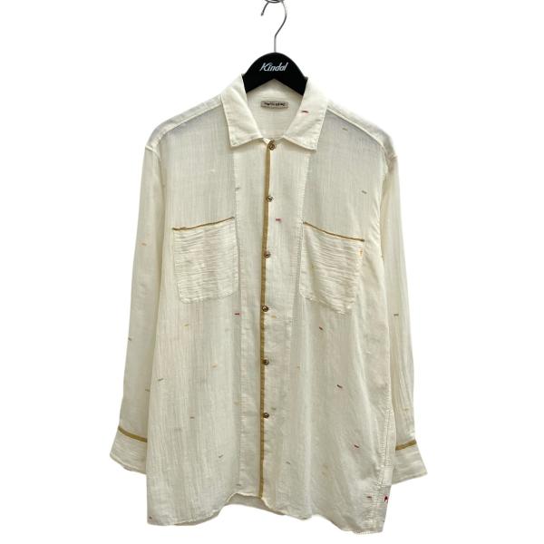 マーティーアンドサンズ MAATEE＆SONS 25SS OPEN JAMDANI SHIRTS 長...