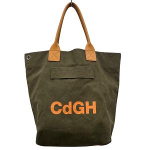 コムデギャルソンオム COMME des GARCONS HOMME 綿キャンバスバイオ加工 TOTE BAG ハンドバッグ HK-K 203 グリー