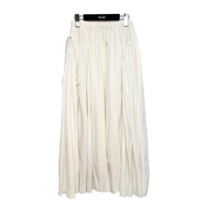 suzuki takayuki long skirt レーヨンシルクロングスカート ホワイト (京都店) 220406｜kindal
