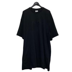 ヴェトモン VETEMENTS 21SS All Black Logo Haute Couture Tee ブラック サイズ：XL｜kindal
