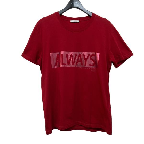 VALENTINO ALWAYSプリントTシャツ レッド サイズ：M (京都店)
