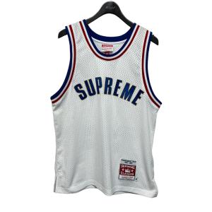 シュプリーム Supreme ×mitchell＆ness Basketball Jersey ゲームシャツ ホワイト サイズ：M｜kindal