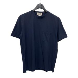 エルメス HERMES ポケットTシャツ ネイビー サイズ：S｜kindal