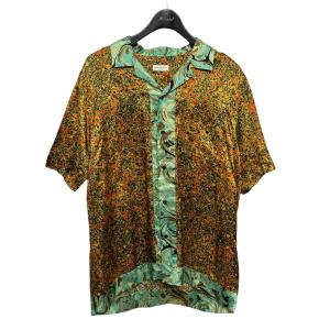 ドリスヴァンノッテン DRIES VAN NOTEN VISCOSE 柄シャツ イエロー×グリーン サイズ：48｜kindal