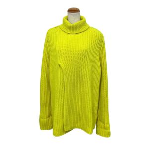 ルイヴィトン LOUIS VUITTON Chunky Rib Slit Roll Neck ハイネックニット HFN75WHPJ イエロー サイズ：