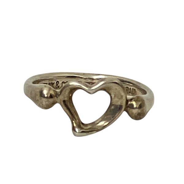 ティファニー Tiffany ＆ Co． オープンハート PERETTI リング シルバー サイズ：...