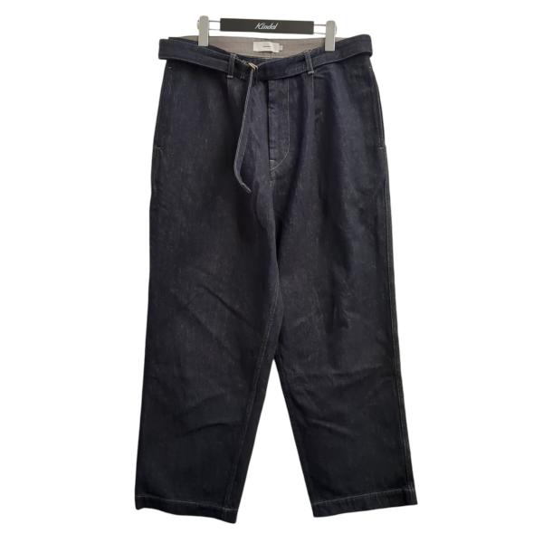 グラフペーパー Graphpaper COLORFAST DENIM BELTED PANTS デニ...